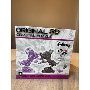Disney Minnie & Mickey Deluxe 3D Crystal Puzzle Set Sealed